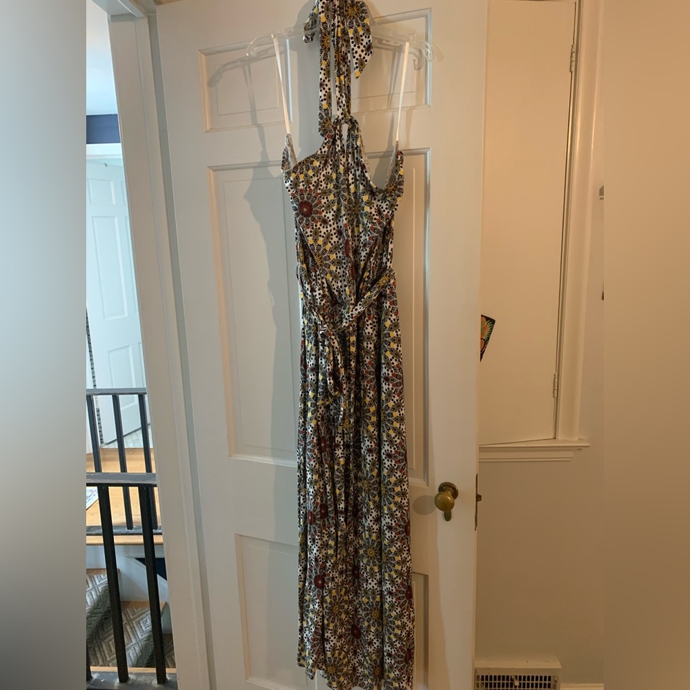 NWT Loft maxi dress halter colorful